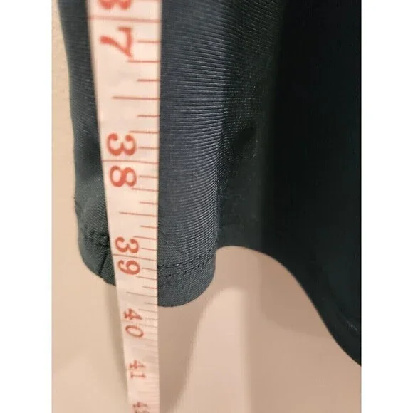 Lauren Ralph Lauren dark green Black Label Classic Dress Knit Ruched front sz 6 - Picture 6 of 6